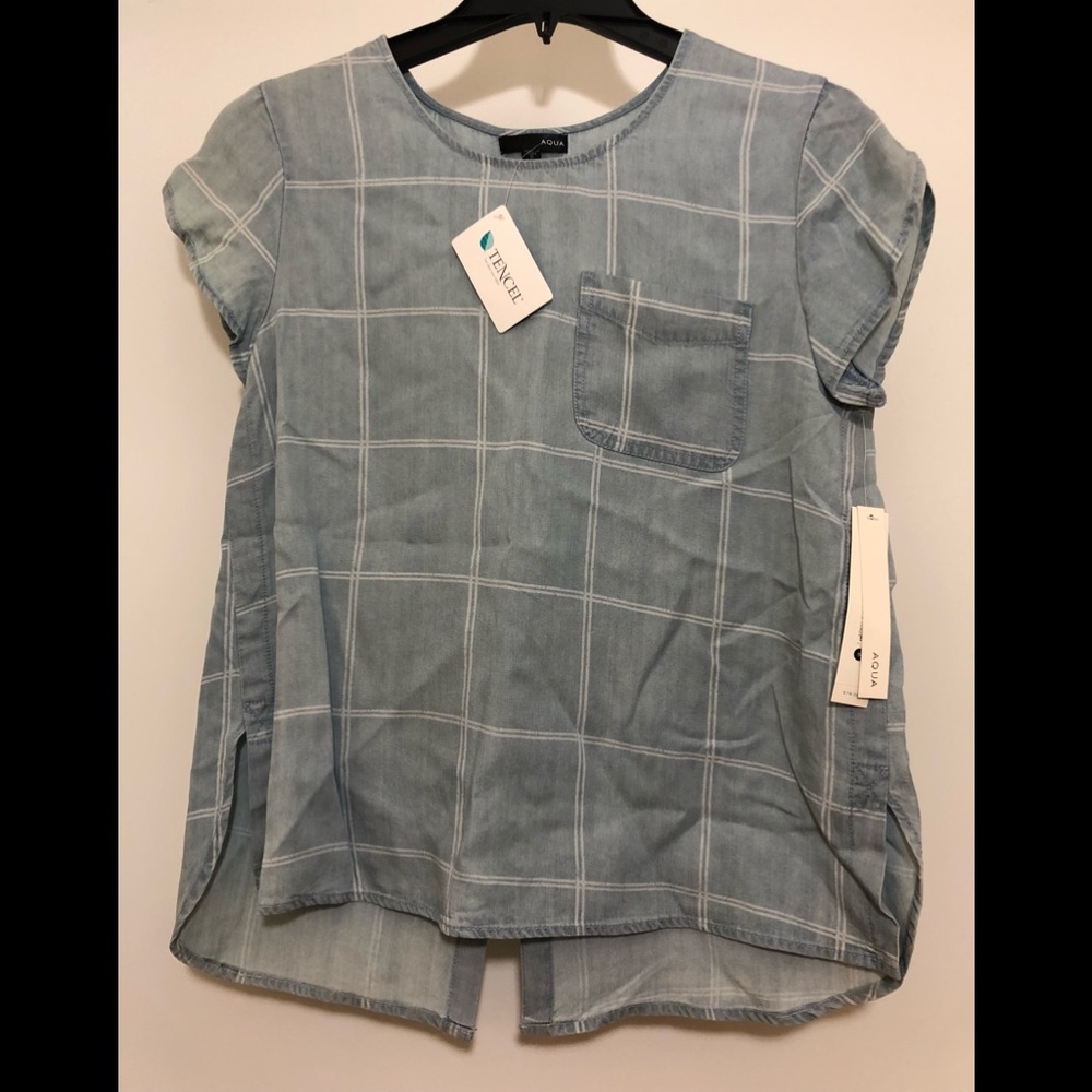 Bloomingdale’s Aqua Chambray Indigo shirt